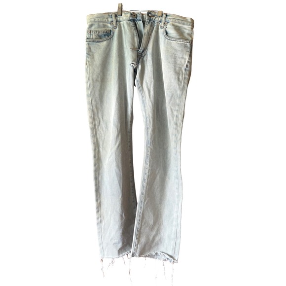 OFF-WHITE Virgil Abloh Mens "Personal" 2020 Jeans Frayed Distressed 31x27 - Picture 1 of 16